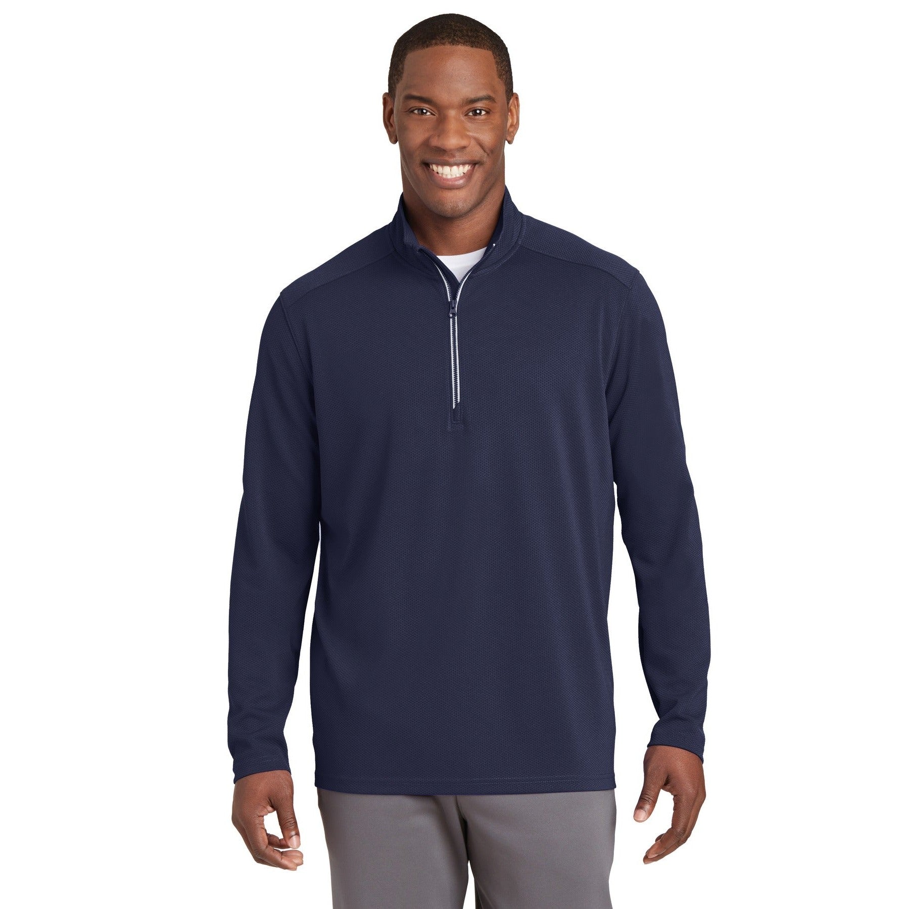 Sport-Tek-Sport-Tek® Sport-Wick® Textured 1/4-Zip Pullover. ST860-MedTech-5